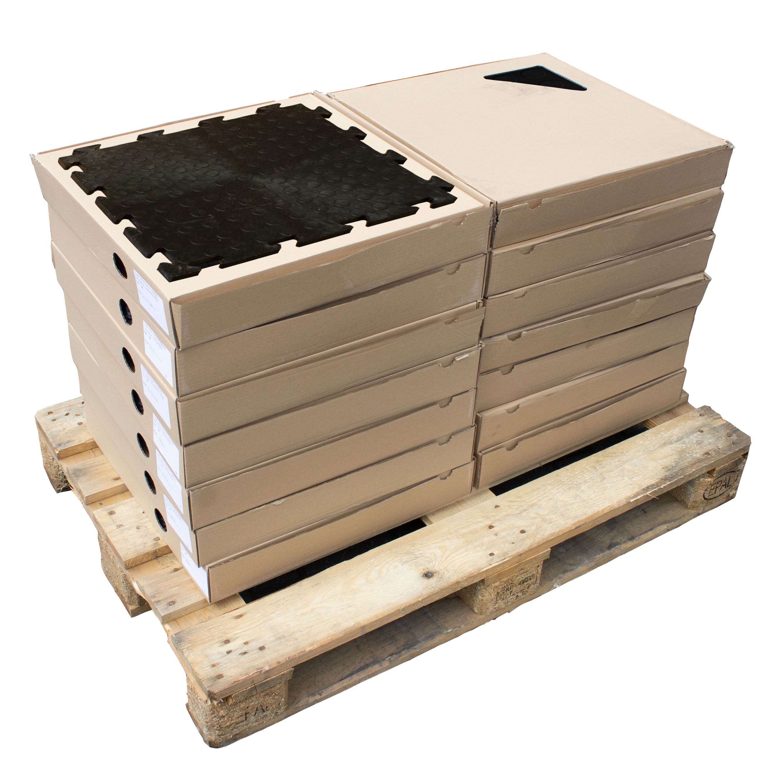 MotoMat Black Recycled Cointop Interlocking Tile