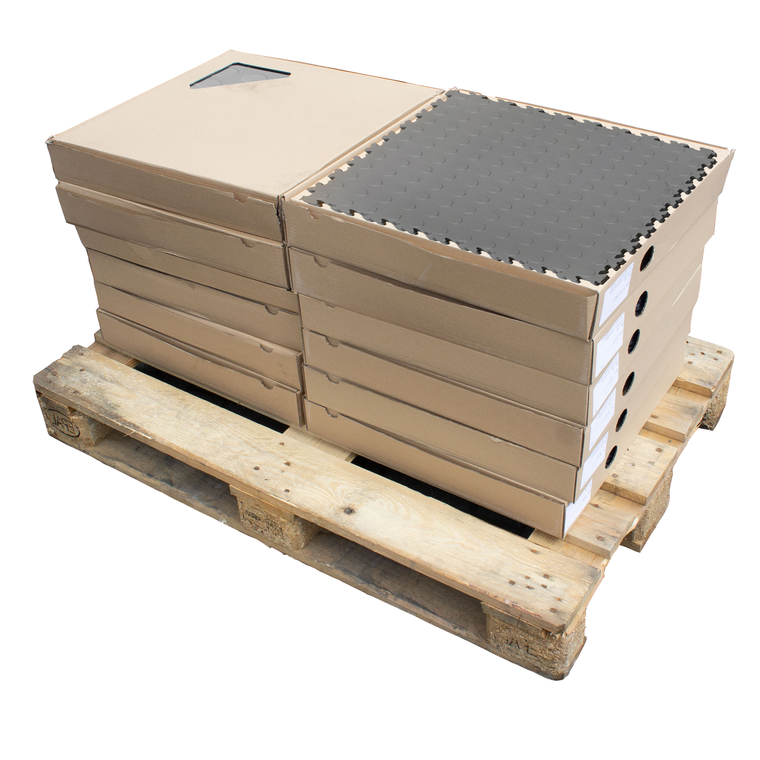 Motolock Light Grey Recycled Cointop Interlocking Tile